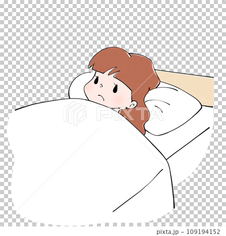 目が冴えて眠れない 109194152