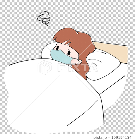 マスクが邪魔で眠れない 109194154