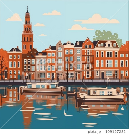 Amsterdam Scenery 109197282