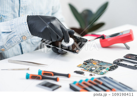 Broken smart phone Broken smart phone 109198411
