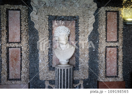 Shell Grotto of Palazzo Borromeo at Isola Bella, Lago Maggiore, Piedmont, Italy Shell Grotto of Palazzo Borromeo at Isola Bella, Lago Maggiore, Piedmont, Italy 109198565