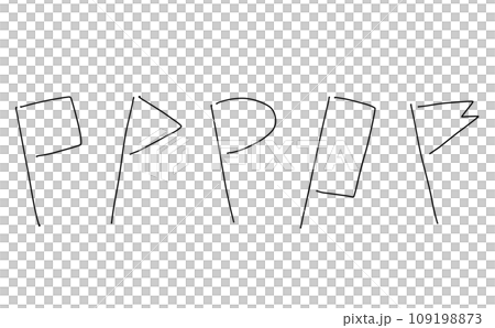 Loose simple flag set line drawing Loose simple flag set line drawing 109198873