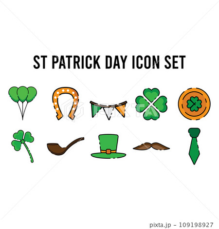st patrick day icon vector st patrick day icon vector 109198927
