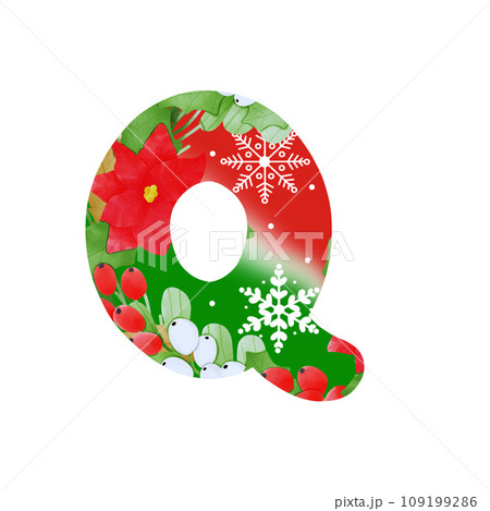 Color alphabet letter Q 109199286