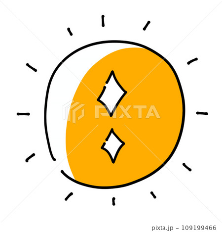 曜日イメージイラスト　単品　日 109199466