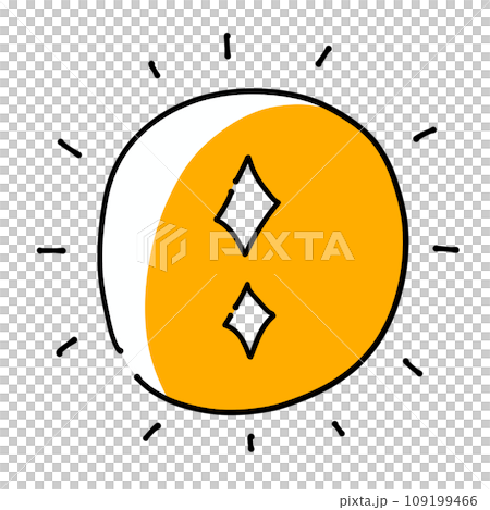 曜日イメージイラスト　単品　日 109199466