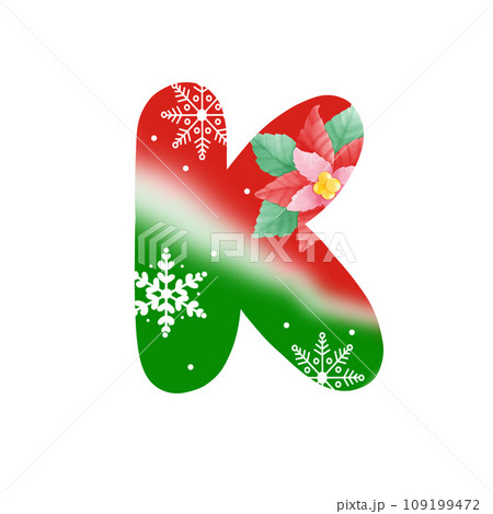 Color alphabet letter k Color alphabet letter k 109199472