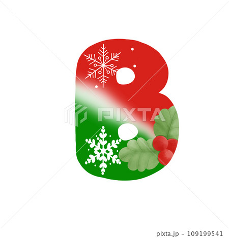 Color alphabet letter B Color alphabet letter B 109199541