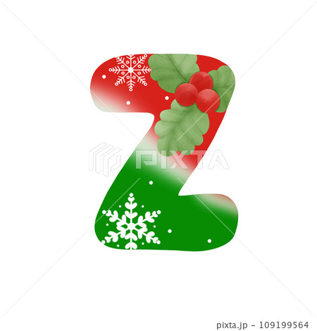 Color alphabet letter Z 109199564