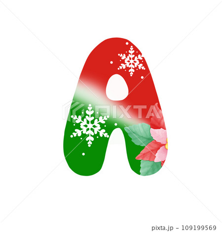 Color alphabet letter A Color alphabet letter A 109199569