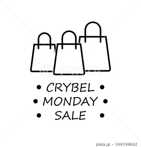 Cyber Monday icon vector 109199682