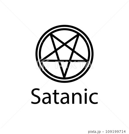 Satanic symbol icon vectorのイラスト素材 [109199714] - PIXTA