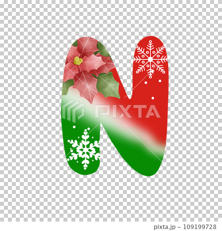 Color alphabet letter N Color alphabet letter N 109199728