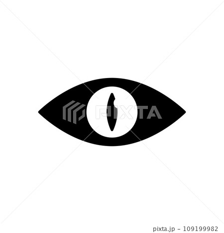 cat pupil eye icon vector 109199982