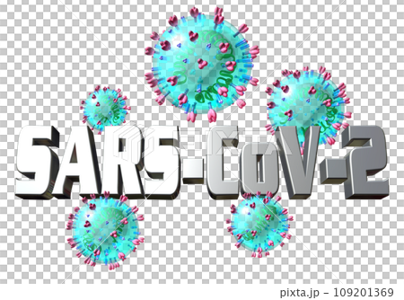3DCG「新型コロナウイルス/COVID-19/SARS-CoV-2」 109201369