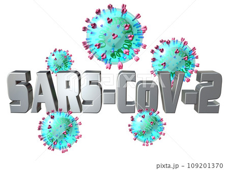 3DCG「新型コロナウイルス/COVID-19/SARS-CoV-2」 109201370