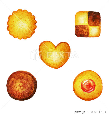 かわいいクッキーのイラストセット 109201604