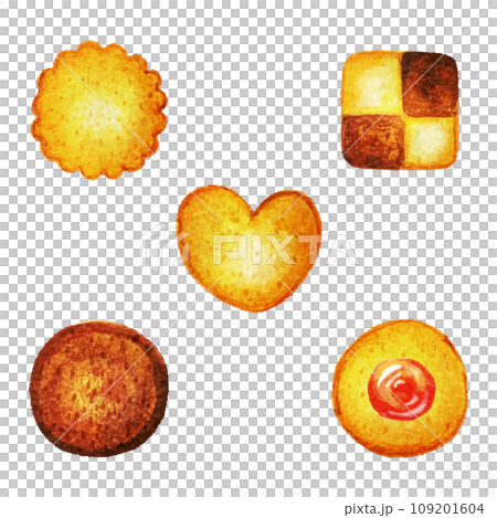 かわいいクッキーのイラストセット 109201604