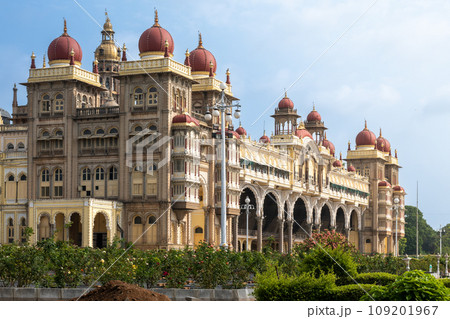 Mysore Palace is a historical palace and a royal residence Mysore Palace is a historical palace and a royal residence 109201967