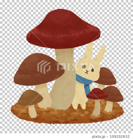 うさぎとキノコ うさぎとキノコ 109202632