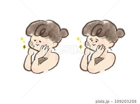 サウナで肌がツルツルになる女性 109203208