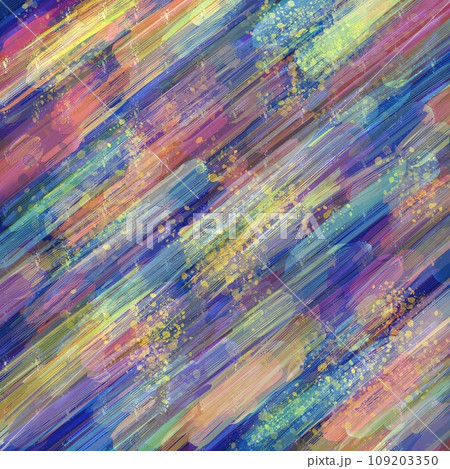 Texture background created using abstract brush strokes with vibrant colors made from acrylic paint. 109203350