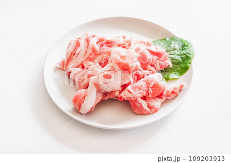 脂身の多い豚コマ切れ肉 脂身の多い豚コマ切れ肉 109203913