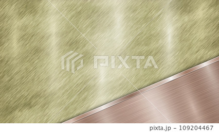 Metal background with polished plate Metal background with polished plate 109204467