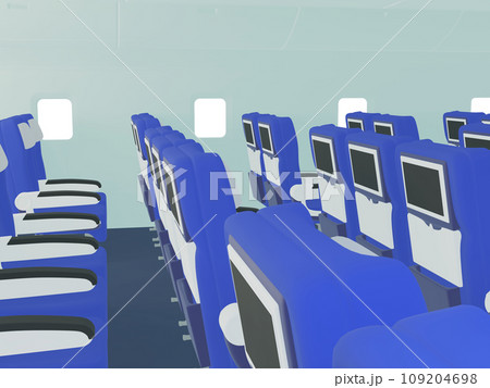 誰もいない飛行機内の座席 誰もいない飛行機内の座席 109204698
