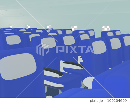 誰もいない飛行機内の座席 誰もいない飛行機内の座席 109204699