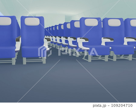 誰もいない飛行機内の座席 誰もいない飛行機内の座席 109204710