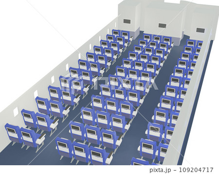 誰もいない飛行機内の座席 誰もいない飛行機内の座席 109204717