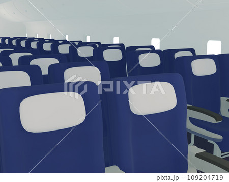 誰もいない飛行機内の座席 誰もいない飛行機内の座席 109204719