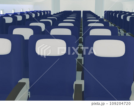 誰もいない飛行機内の座席 誰もいない飛行機内の座席 109204720