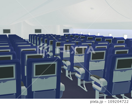 誰もいない飛行機内の座席 誰もいない飛行機内の座席 109204722