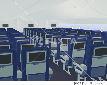 誰もいない飛行機内の座席 誰もいない飛行機内の座席 109204722