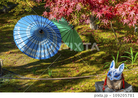 秋の京都 毘沙門堂勝林寺 美しい紅葉の境内 秋の京都 毘沙門堂勝林寺 美しい紅葉の境内 109205781