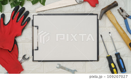 大工道具・DIY工具 イメージ コピースペース 大工道具・DIY工具 イメージ コピースペース 109207027