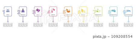 Infographics with Crisis theme icons, 10 steps. Such as state, bankruptcy, tax break, credit and more. Infographics with Crisis theme icons, 10 steps. Such as state, bankruptcy, tax break, credit and more. 109208554