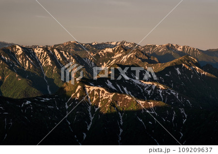 鹿島槍ヶ岳の登山幅径 鹿島槍ヶ岳の登山幅径 109209637