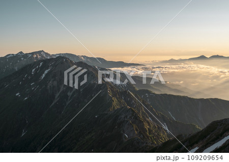 鹿島槍ヶ岳の登山幅径 鹿島槍ヶ岳の登山幅径 109209654