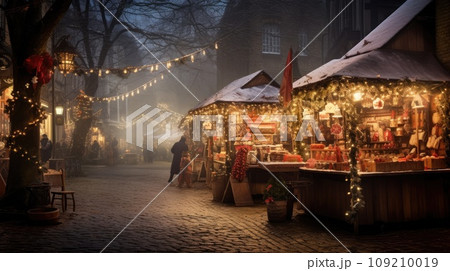 People at Christmas market 109210019