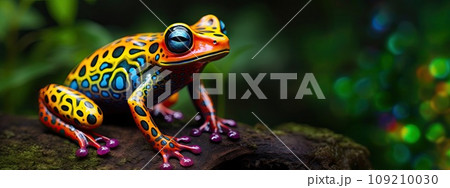 colorful tree frog colorful tree frog 109210030