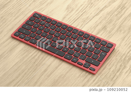 Red computer keyboard 109210052