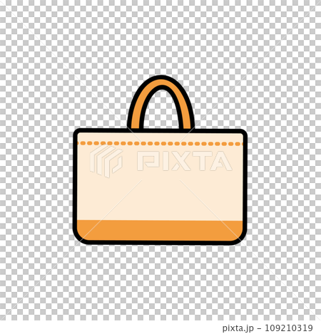 シンプルなレッスンバッグのイラスト シンプルなレッスンバッグのイラスト 109210319