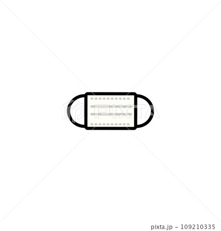 シンプルなマスクのイラスト シンプルなマスクのイラスト 109210335