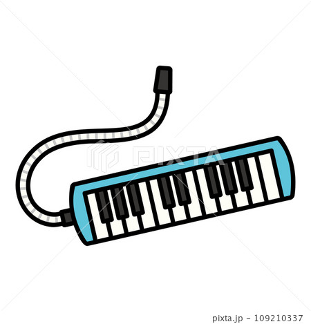 シンプルな鍵盤ハーモニカのイラスト シンプルな鍵盤ハーモニカのイラスト 109210337
