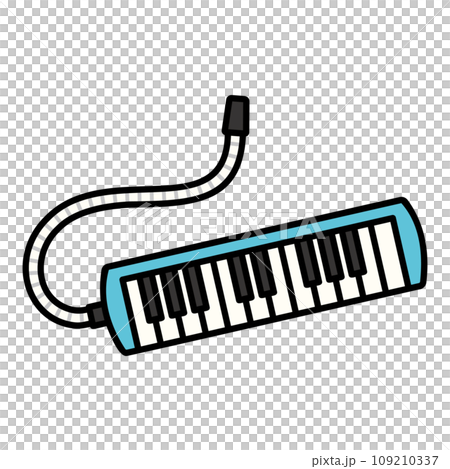 シンプルな鍵盤ハーモニカのイラスト シンプルな鍵盤ハーモニカのイラスト 109210337