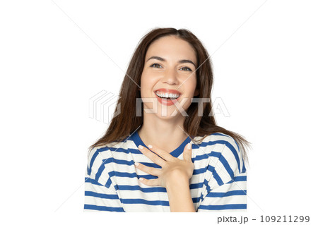 PNG, young girl expressing emotional reaction, isolated on white background. PNG, young girl expressing emotional reaction, isolated on white background. 109211299