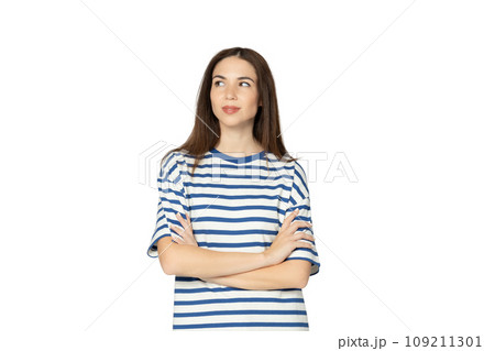 PNG, girl in summer clothes, isolated on white background. PNG, girl in summer clothes, isolated on white background. 109211301